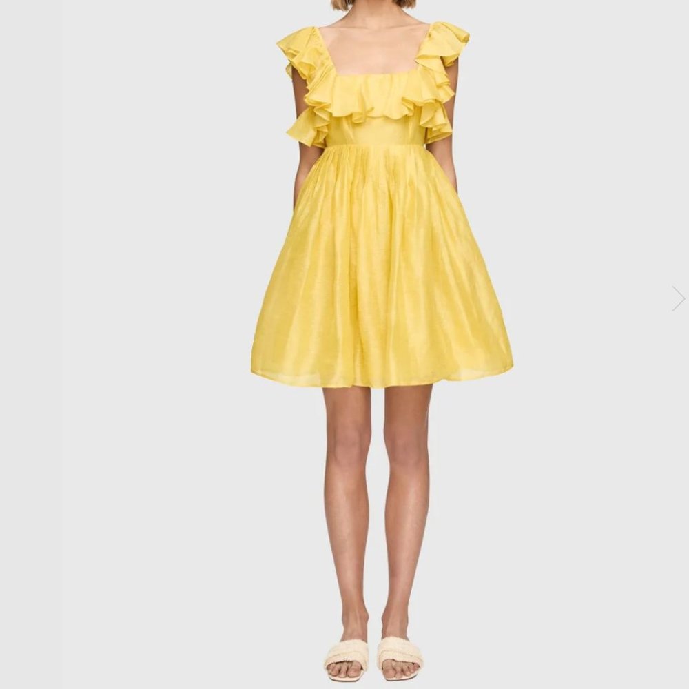 Leo Lin Limón Silk Linen Dress